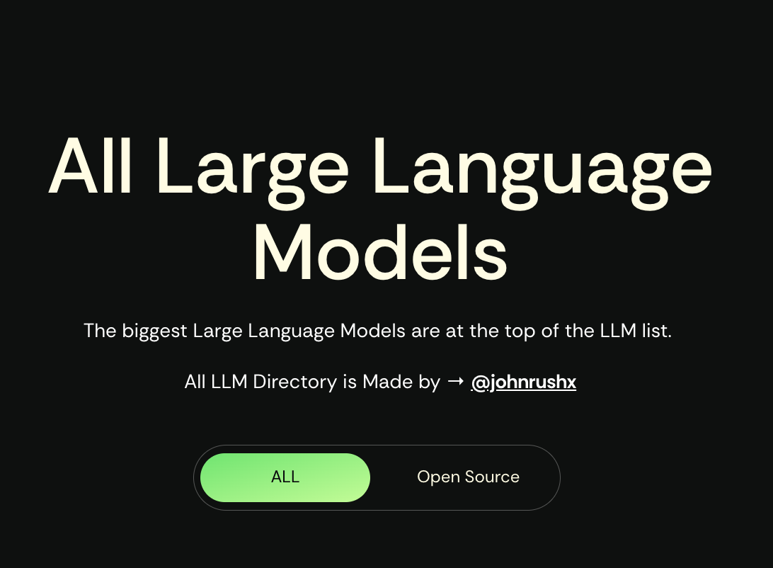All Large Language Models company